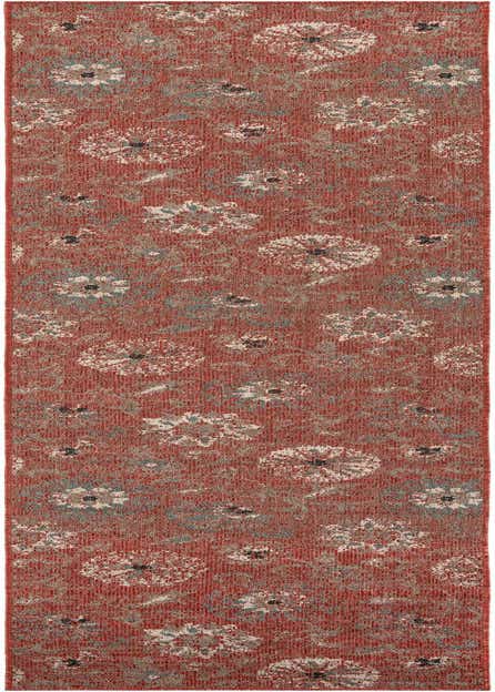 2' 7 x 12' Easy-Clean Botanical Indoor / Outdoor Runner Rug