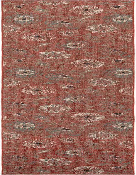 2' 7 x 12' Easy-Clean Botanical Indoor / Outdoor Runner Rug