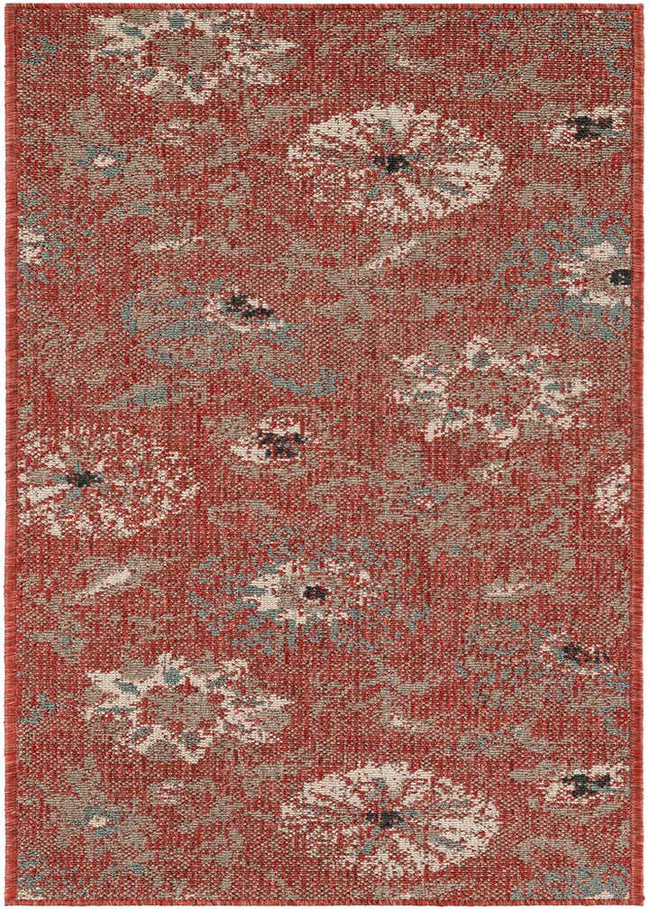 2' x 5' Easy-Clean Botanical Indoor / Outdoor Runner Rug