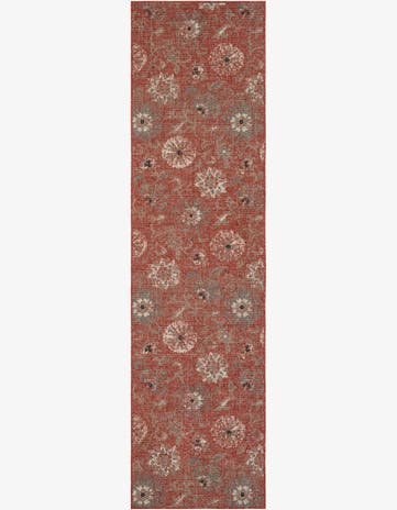 2' 7 x 10' Easy-Clean Botanical Indoor / Outdoor Runner Rug