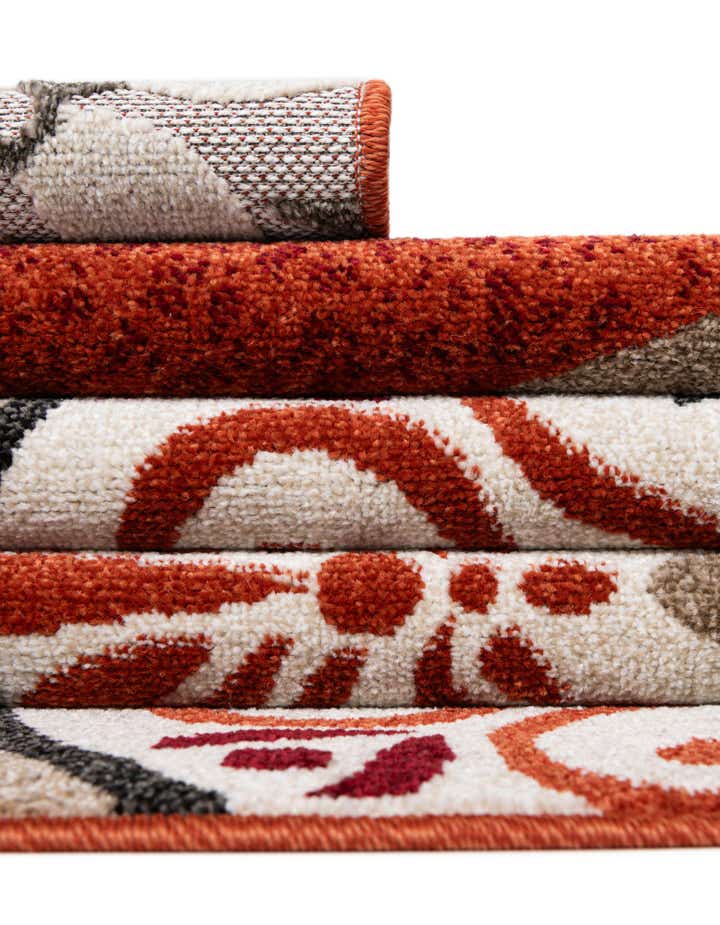 2' 7 x 12' Easy-Clean Modern Indoor / Outdoor Runner Rug