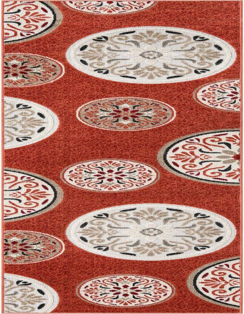 Detail image of 2' 7 x 10' Easy-Clean Modern Indoor / Outdoor Runner Rug