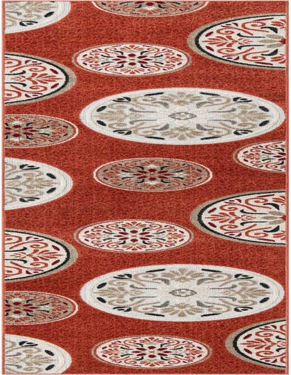 Detail image of 2' 7 x 12' Easy-Clean Modern Indoor / Outdoor Runner Rug