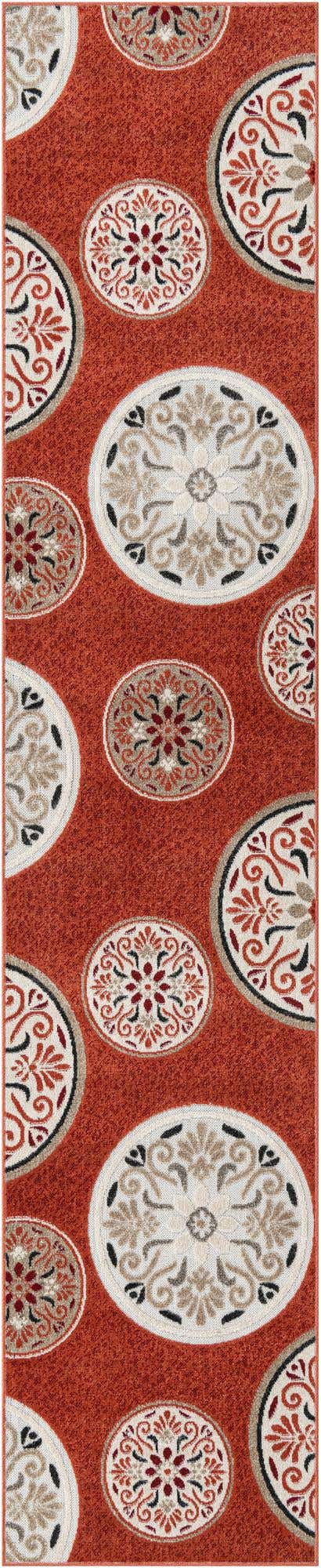 2' 7 x 12' Easy-Clean Modern Indoor / Outdoor Runner Rug