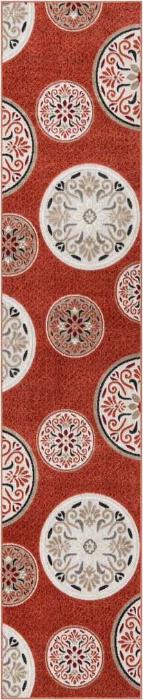 2' 7 x 12' Easy-Clean Modern Indoor / Outdoor Runner Rug