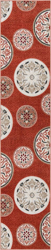 Detail image of 2' 7 x 12' Easy-Clean Modern Indoor / Outdoor Runner Rug