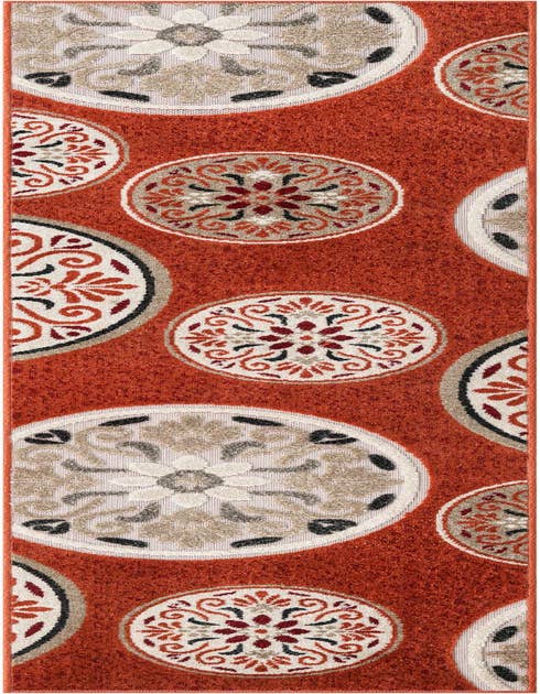Detail image of 2' x 8' Easy-Clean Modern Indoor / Outdoor Runner Rug