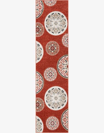 2' 7 x 10' Easy-Clean Modern Indoor / Outdoor Runner Rug