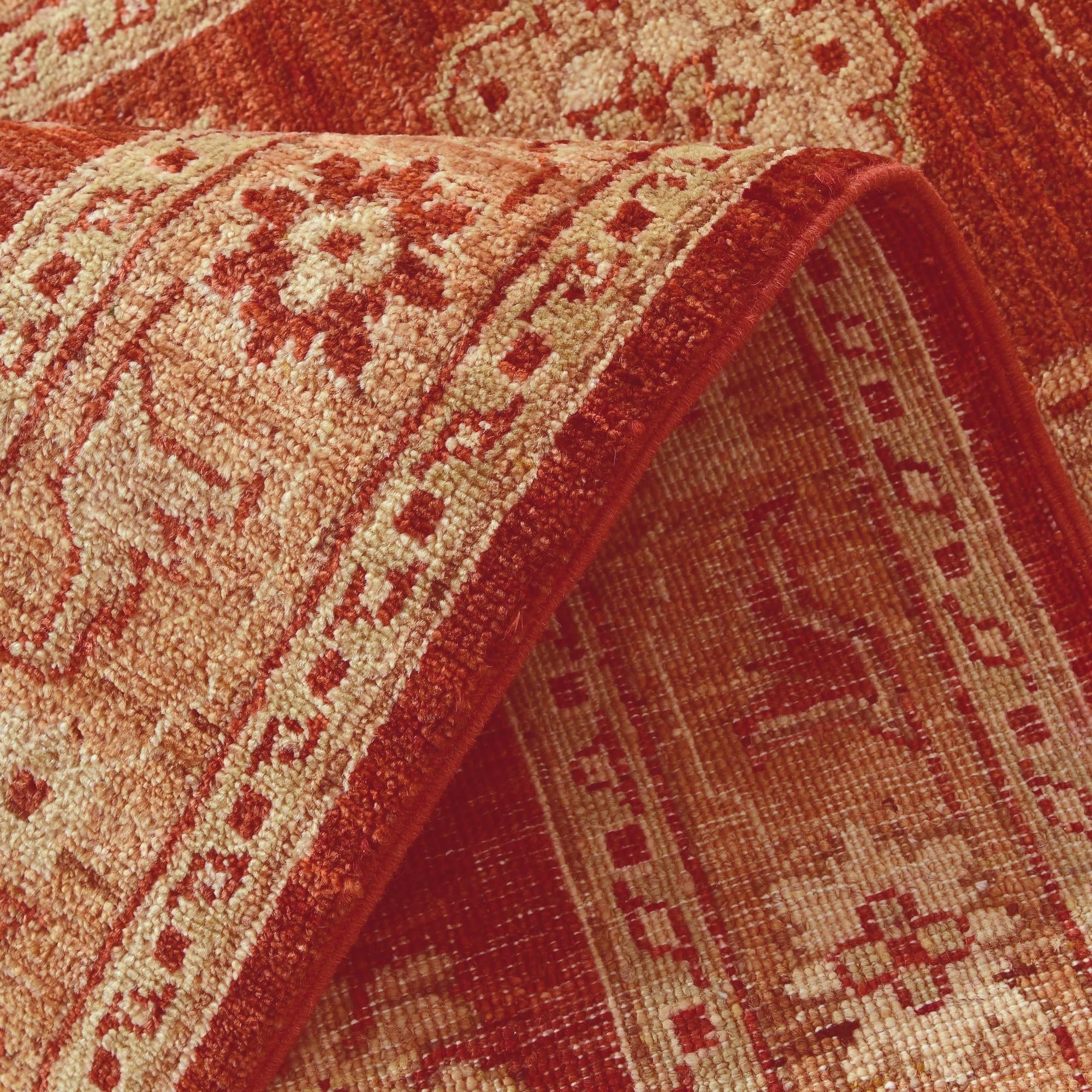 2' 9 x 9' 3 Hand Knotted Peshawar Ziegler Runner Rug