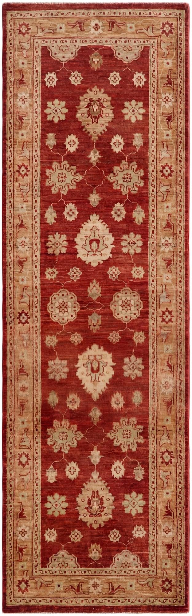 2' 9 x 9' 3 Hand Knotted Peshawar Ziegler Runner Rug