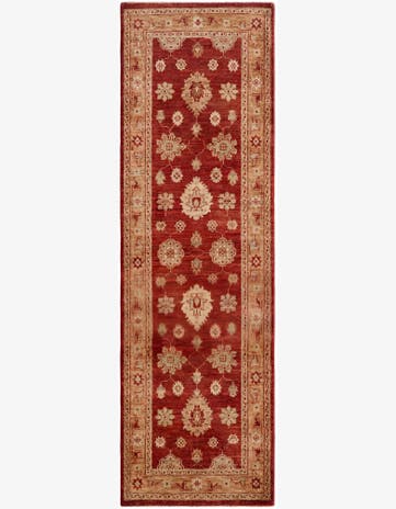 2' 9 x 9' 3 Hand Knotted Peshawar Ziegler Runner Rug