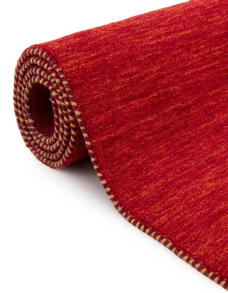 Detail image of 2' 7 x 16' 5 Solid Gabbeh Wool Runner Rug