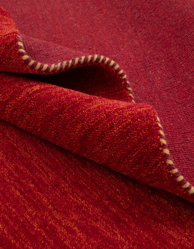 Detail image of 2' 7 x 16' 5 Solid Gabbeh Wool Runner Rug