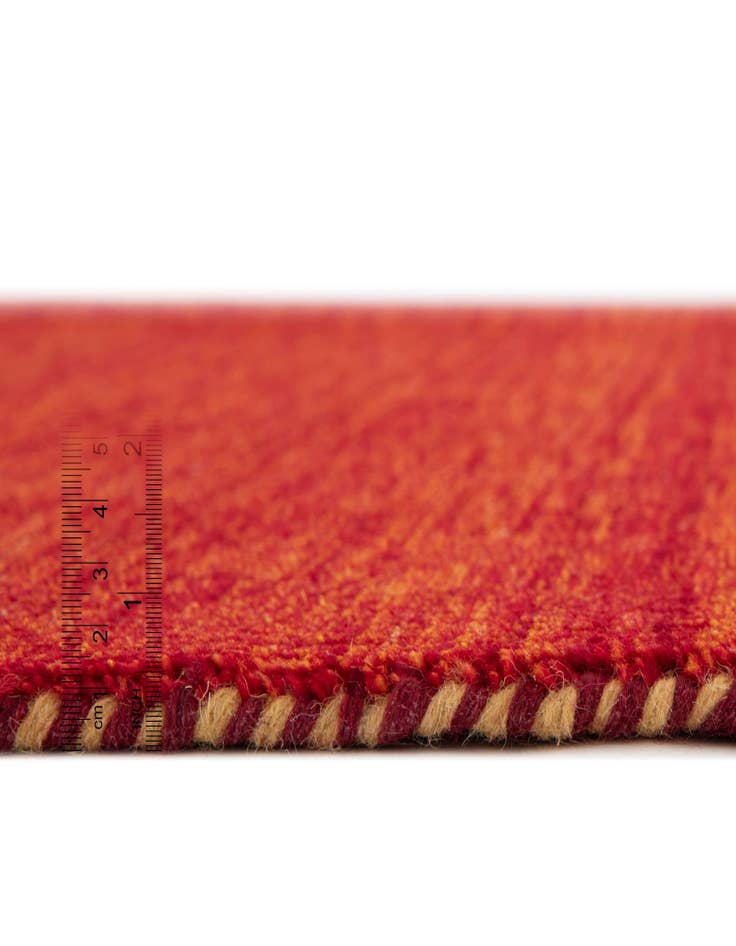 Detail image of 2' 7 x 16' 5 Solid Gabbeh Wool Runner Rug