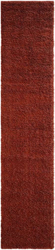 2' 7 x 12' Solid Shag Runner Rug