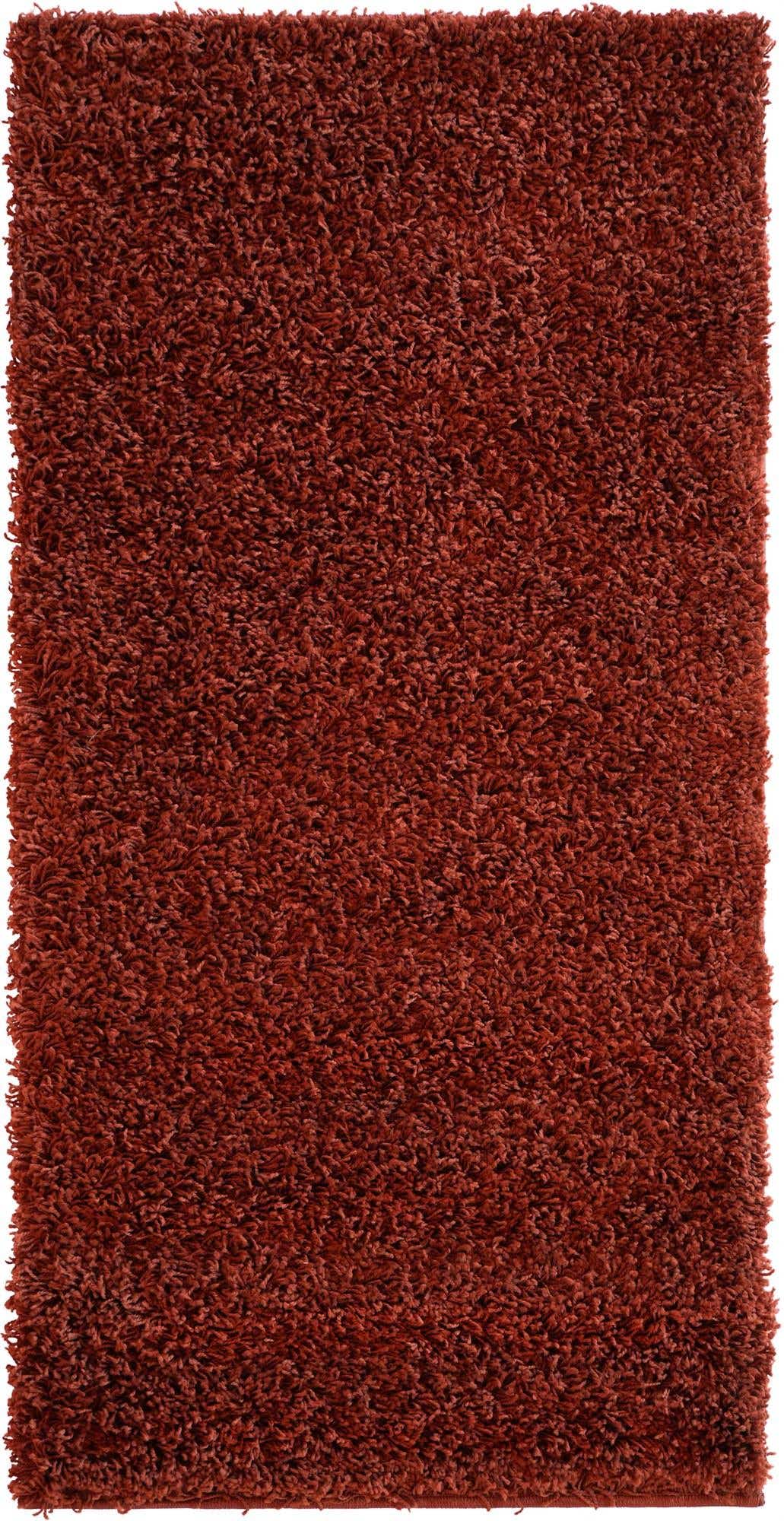 2' x 4' Solid Shag Runner Rug
