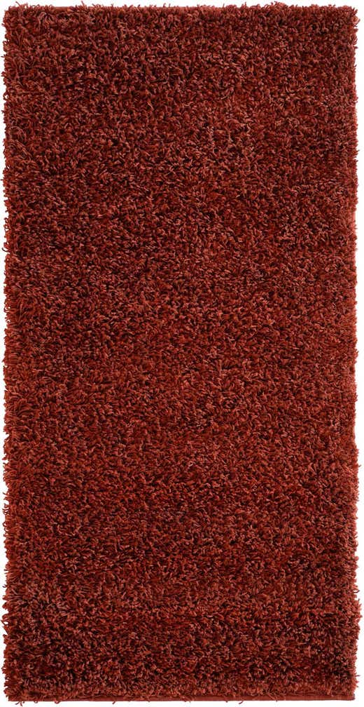 2' x 4' Solid Shag Runner Rug