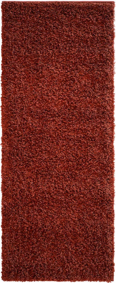 Detail image of 2' x 5' Solid Shag Runner Rug