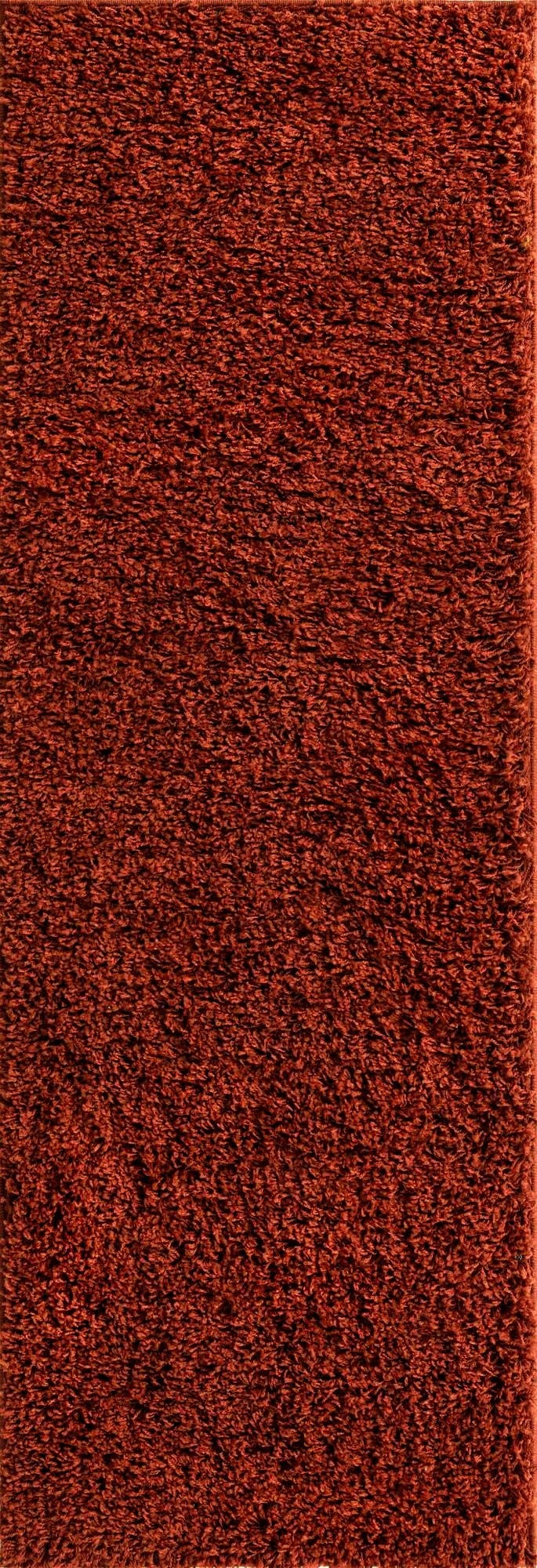 2' x 6' Solid Shag Runner Rug