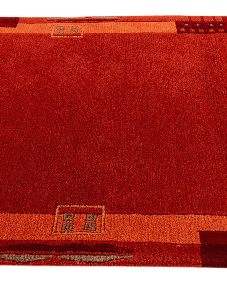 Detail image of 2' 7 x 6' 6 Hand Knotted Tibet Wool Runner Rug