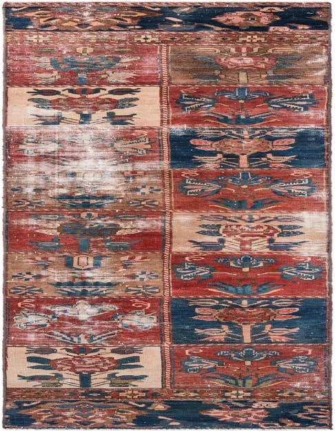 Detail image of 2' 8 x 12' Hand Knotted Ultra Vintage Persian Wool Runner Rug