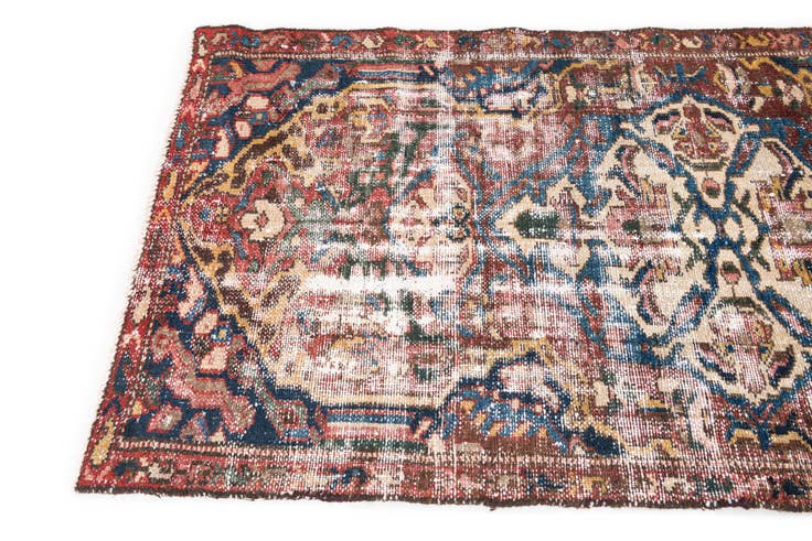 Detail image of 3' x 6' Hand Knotted Ultra Vintage Persian Wool Runner Rug