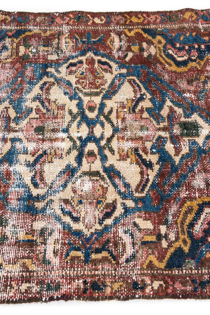 3' x 6' Hand Knotted Ultra Vintage Persian Wool Runner Rug