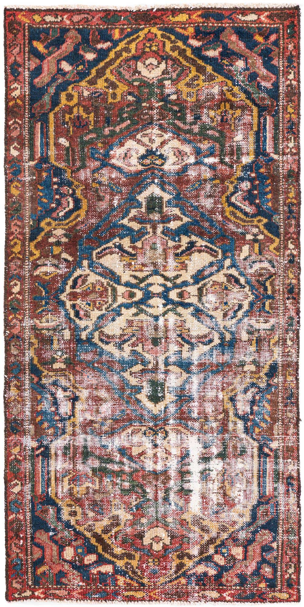 3' x 6' Hand Knotted Ultra Vintage Persian Wool Runner Rug