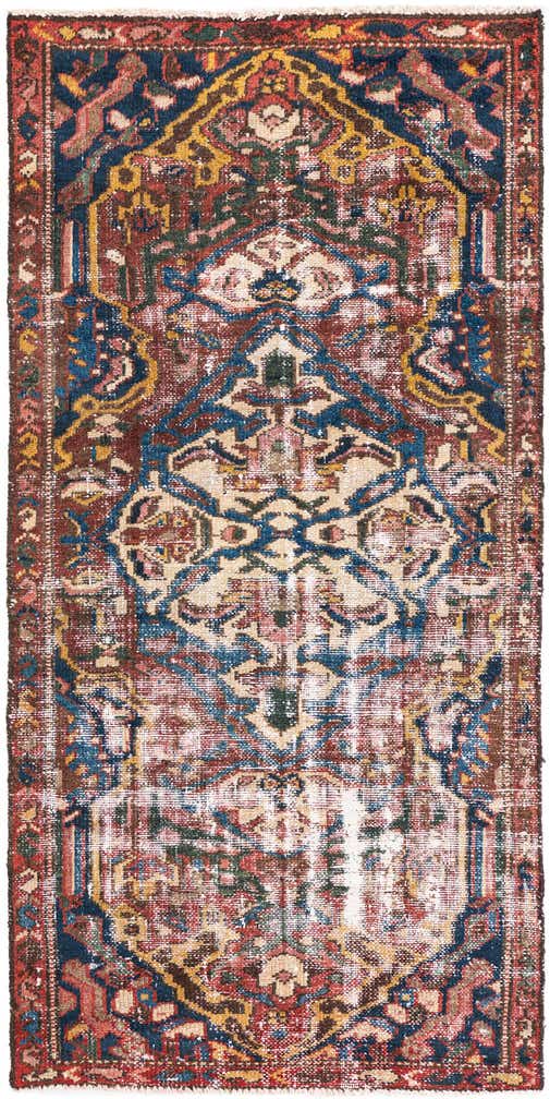 3' x 6' Hand Knotted Ultra Vintage Persian Wool Runner Rug