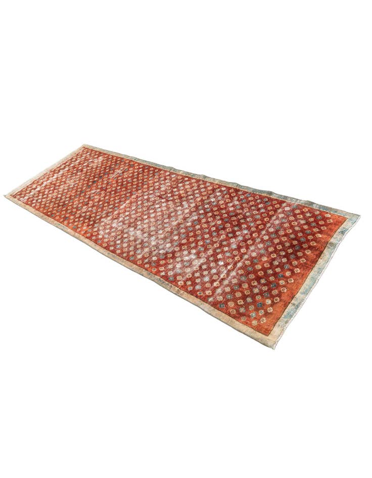 Detail image of 3' 4 x 9' 5 Hand Knotted Ultra Vintage Persian Wool Runner Rug