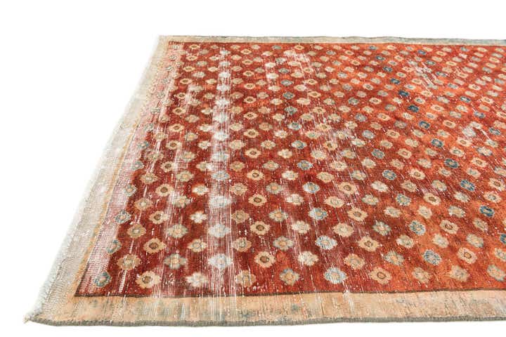 3' 4 x 9' 5 Hand Knotted Ultra Vintage Persian Wool Runner Rug
