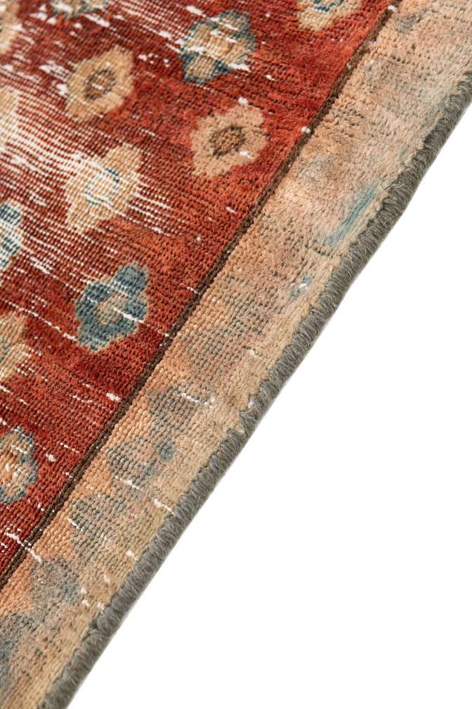 3' 4 x 9' 5 Hand Knotted Ultra Vintage Persian Wool Runner Rug
