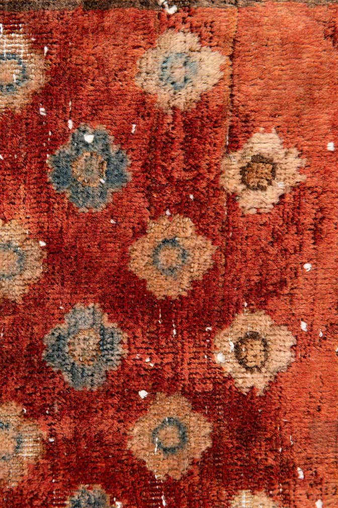 3' 4 x 9' 5 Hand Knotted Ultra Vintage Persian Wool Runner Rug