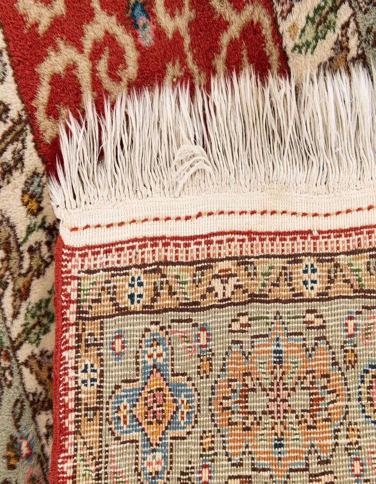 Detail image of 2' 3 x 4' 6  Hand Knotted Yazd Wool Runner Rug