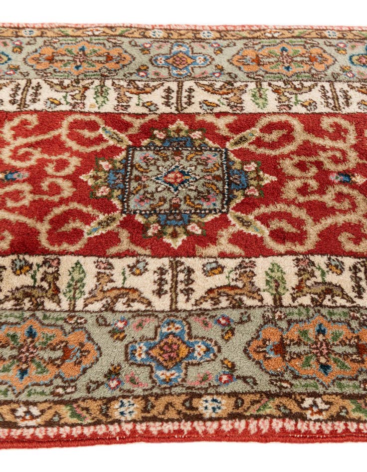 Detail image of 2' 3 x 4' 6  Hand Knotted Yazd Wool Runner Rug