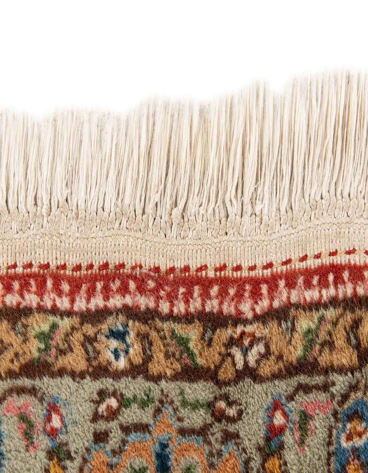 Detail image of 2' 3 x 4' 6  Hand Knotted Yazd Wool Runner Rug