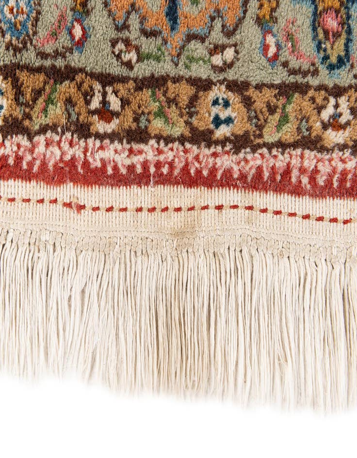 Detail image of 2' 3 x 4' 6  Hand Knotted Yazd Wool Runner Rug