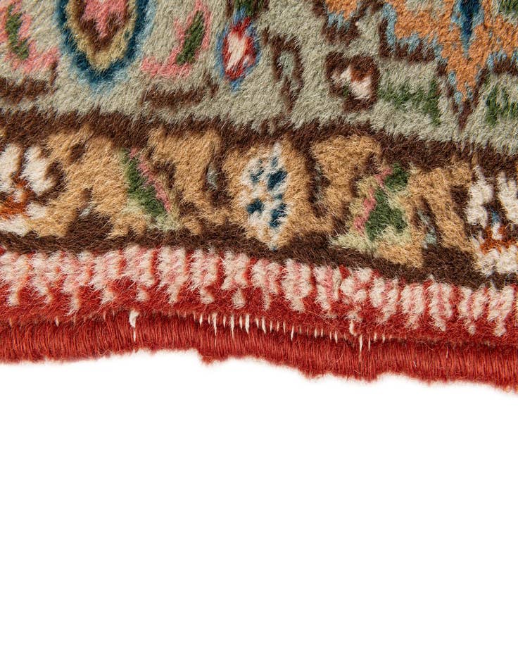 Detail image of 2' 3 x 4' 6  Hand Knotted Yazd Wool Runner Rug