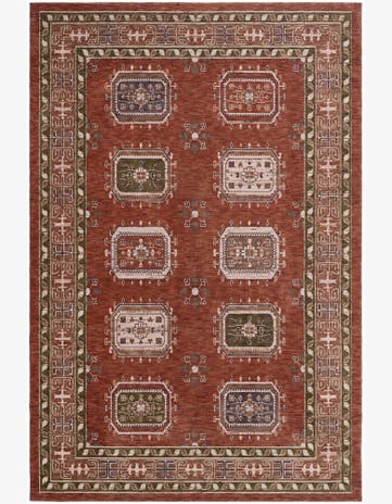 Terracotta Rust Red Grand Tradition Rug