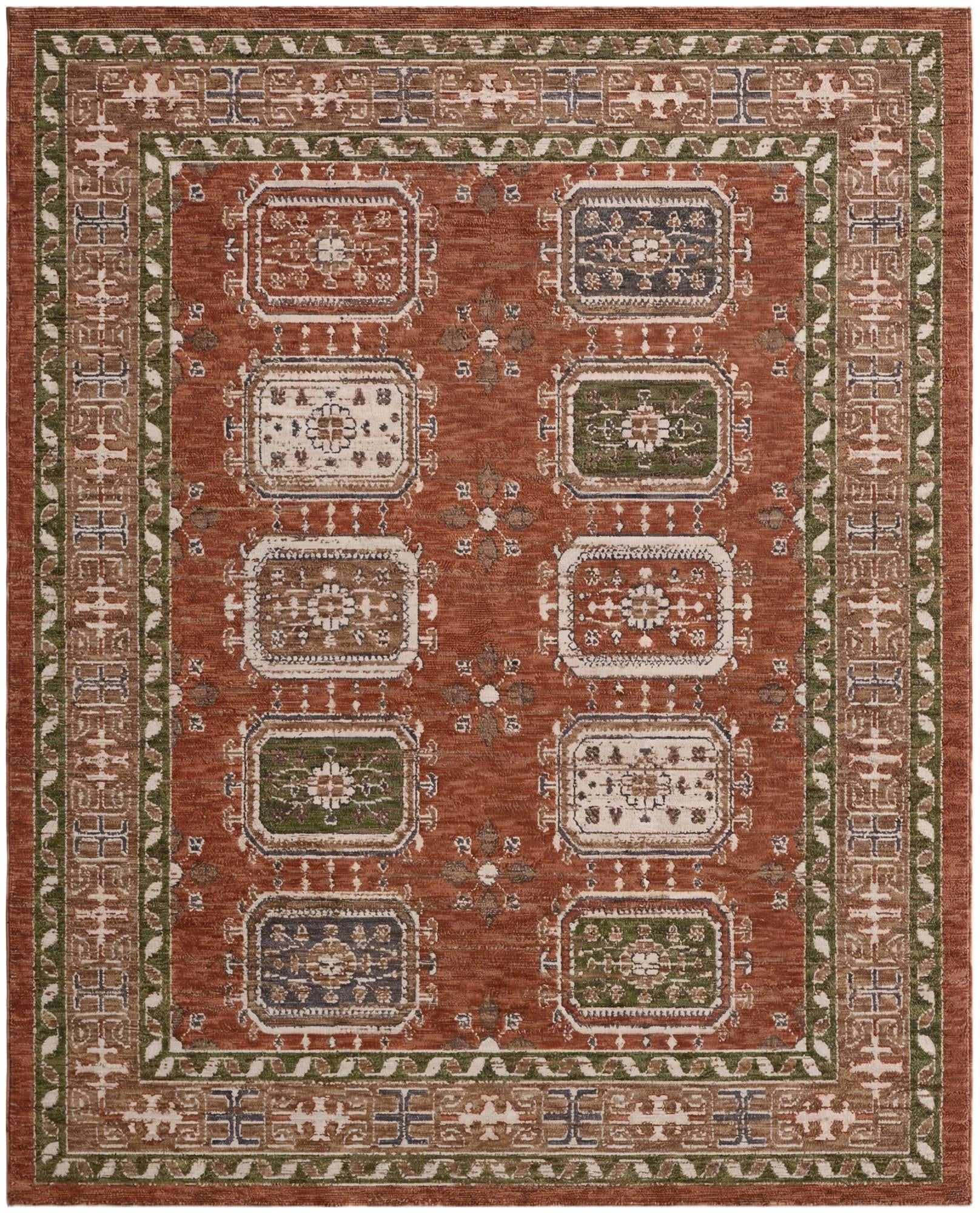 Terracotta Rust Red Grand Tradition Rug