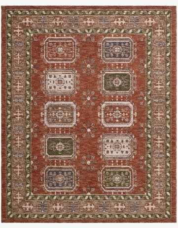 Terracotta Rust Red Grand Tradition Rug