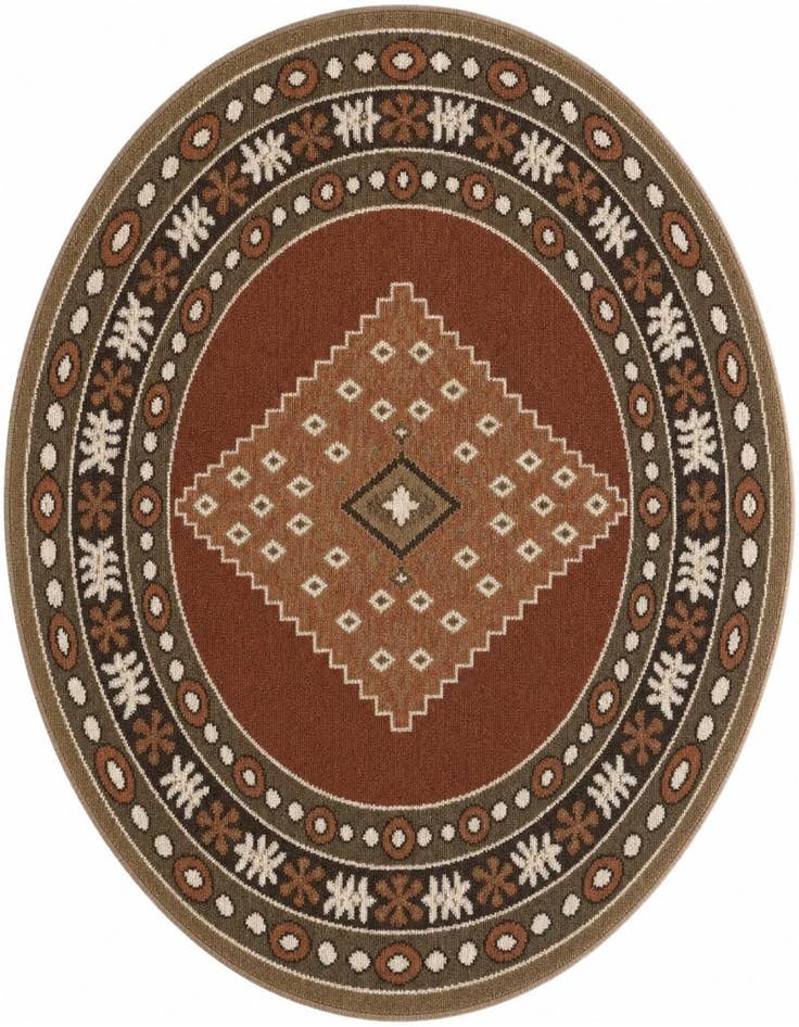Detail image of 5' x 5' Grand Tradition Round Rug