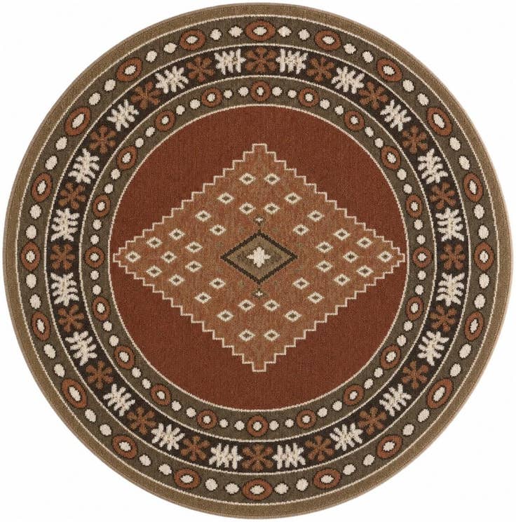Detail image of 5' x 5' Grand Tradition Round Rug