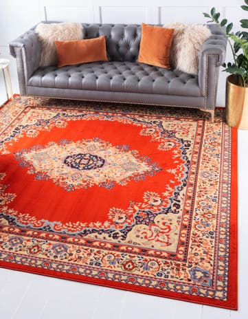 Terracotta Amaya Square Rug