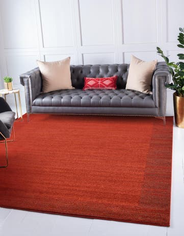 Terracotta Angelica Square Rug