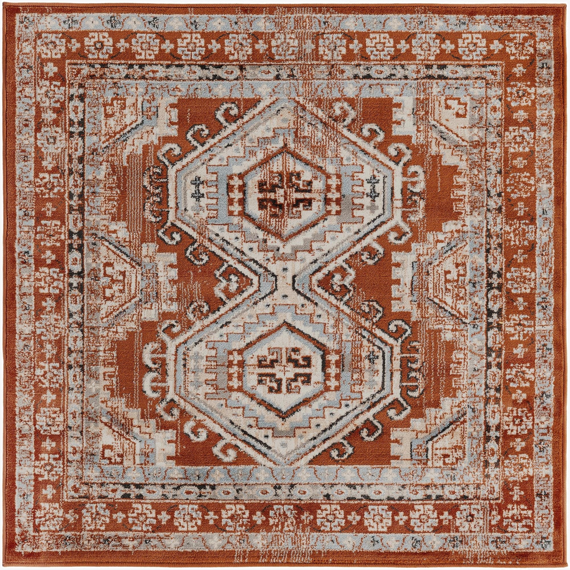 4' x 4' Charlotte Square Rug