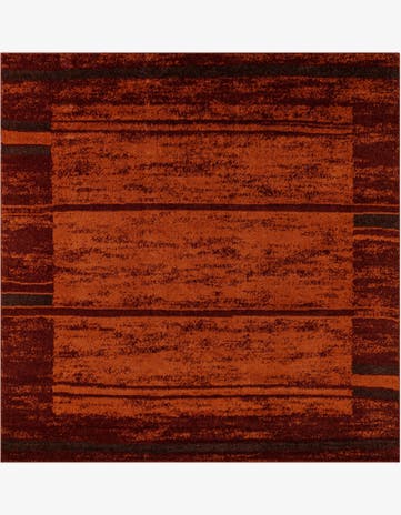 Terracotta Equinox Square Rug