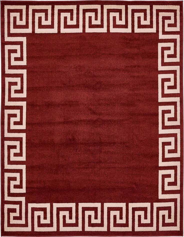 Detail image of 7' 10 x 7' 10 Greek Key Square Rug