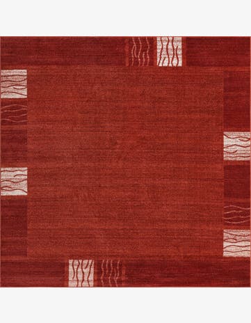 Terracotta Loft Square Rug