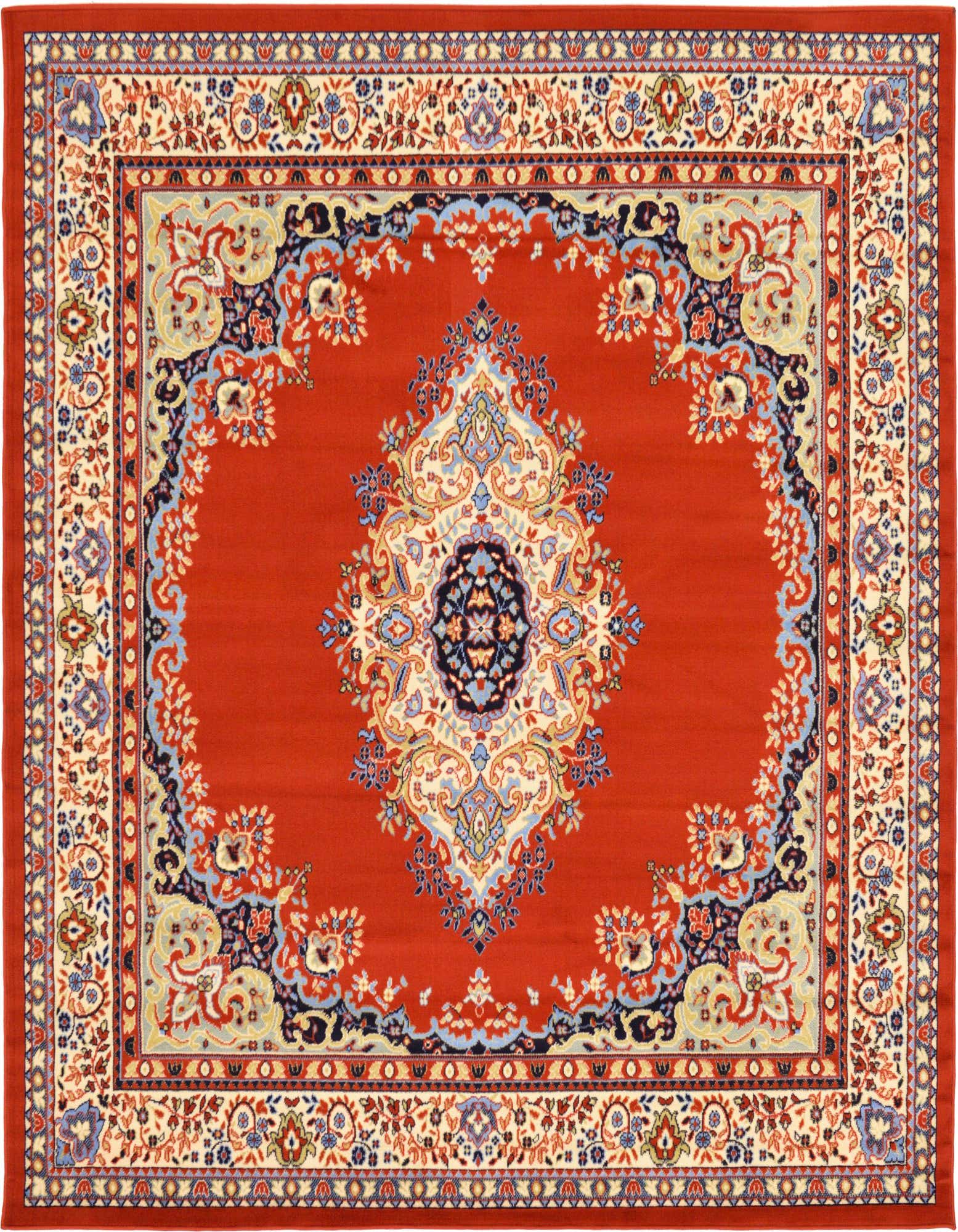 7' 10 x 7' 10 Mashad Design Square Rug